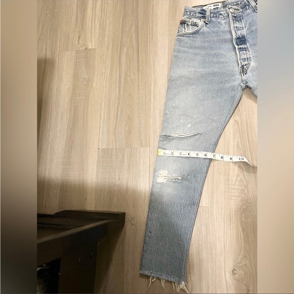 Redone vintage levi’s 501 high rise skinny jeans cropped - Picture 7 of 13